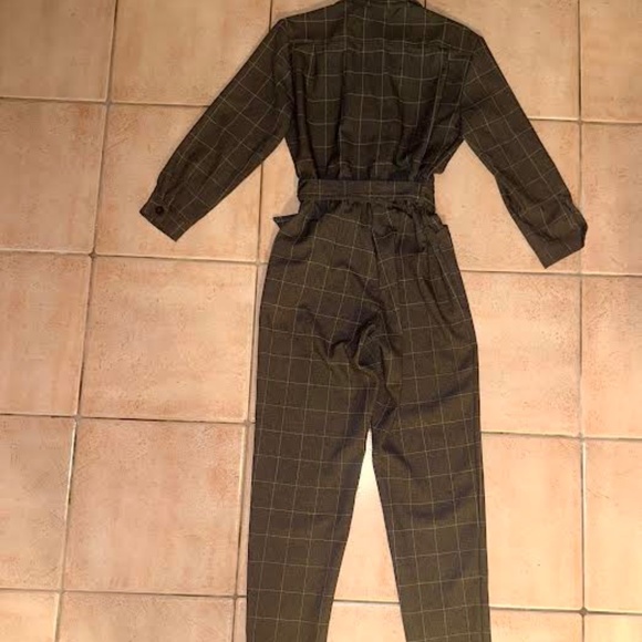 Mango Grey Pin-Stripe Long-Sleeve Jumpsuit XS - Picture 4 of 4